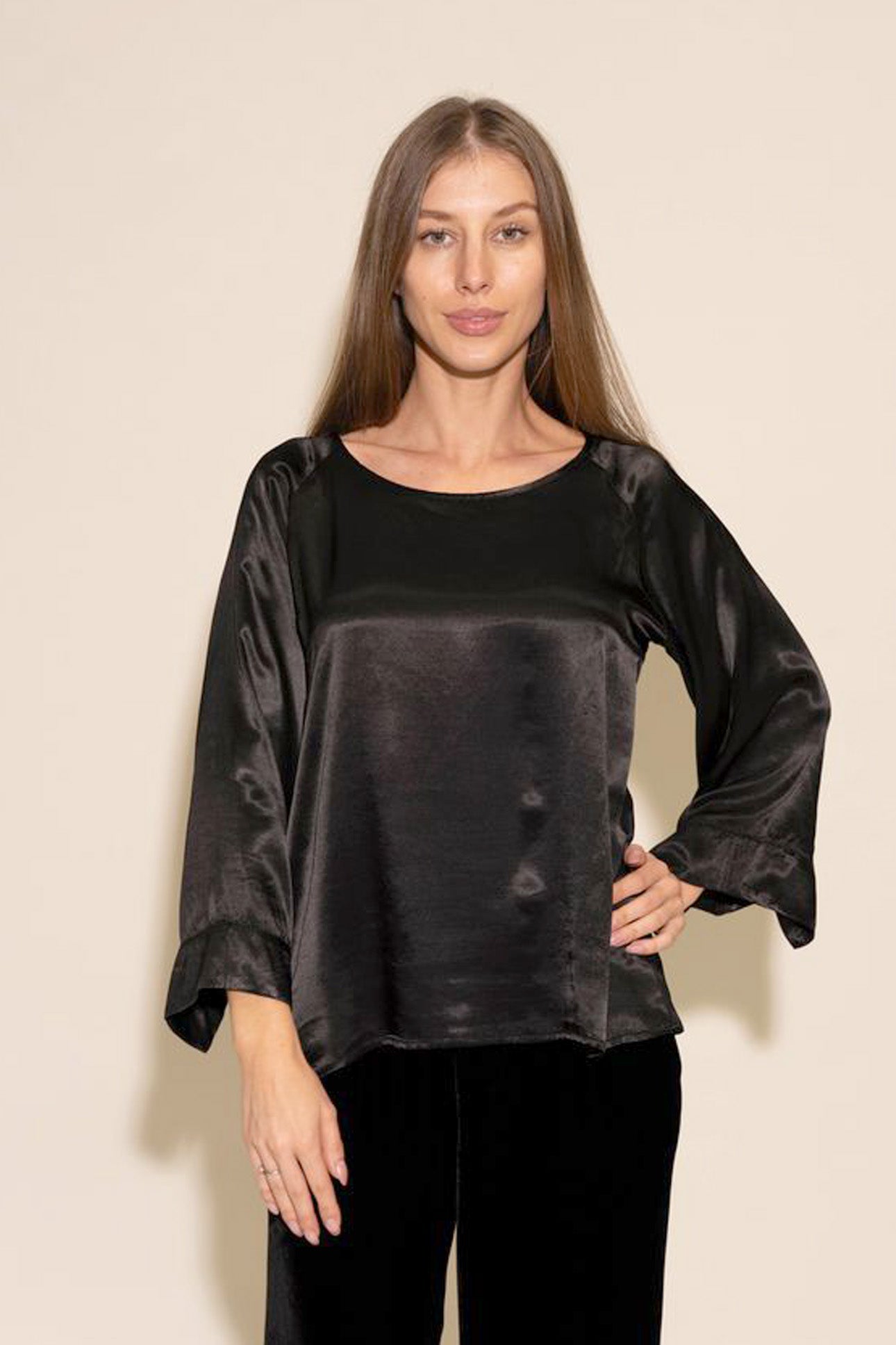 Cuff Shirt - Black
