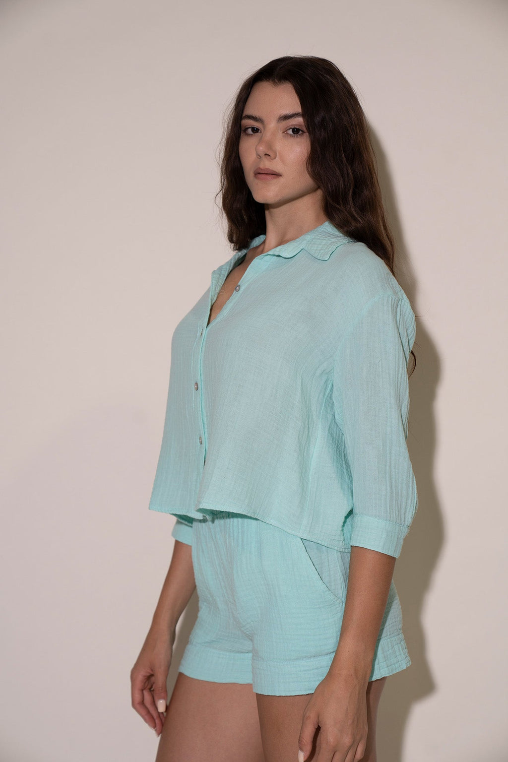 Lia Top - Aqua