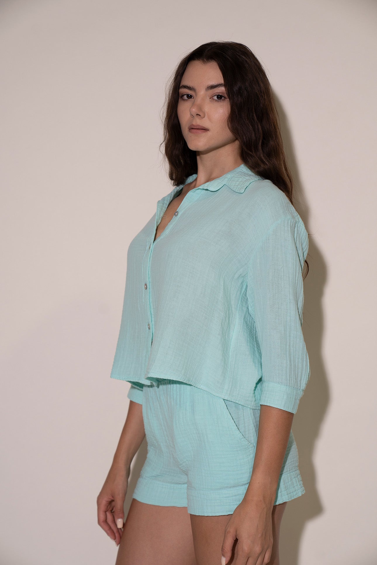 Lia Top - Aqua