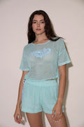 Talia Top - Aqua
