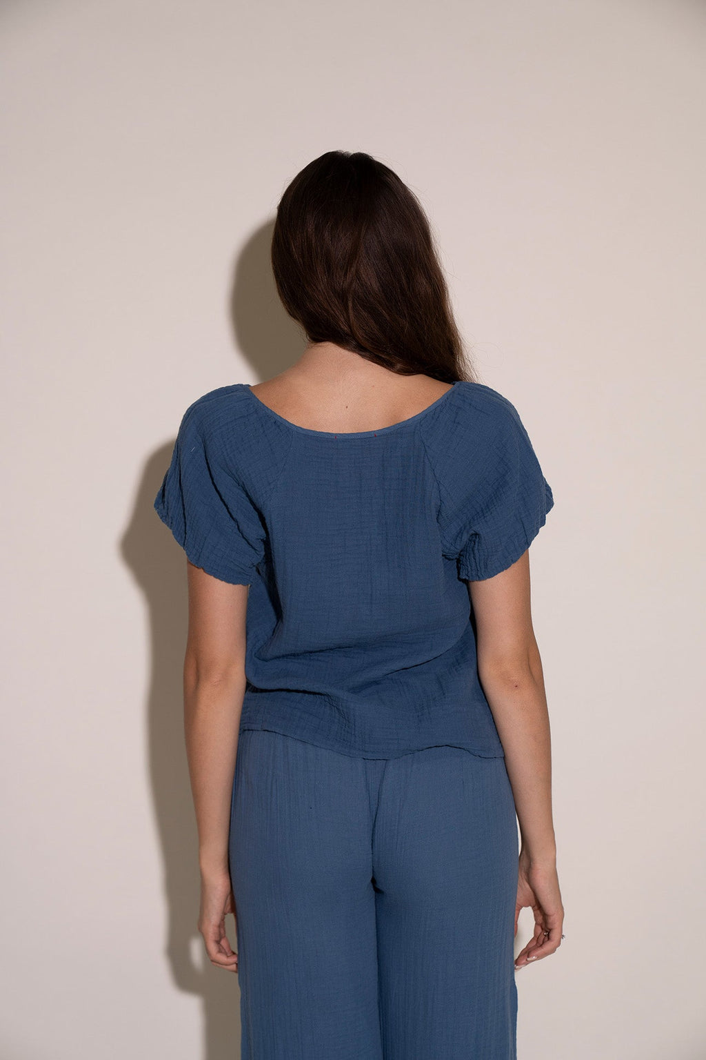 Rhonda Top - Dusty Blue