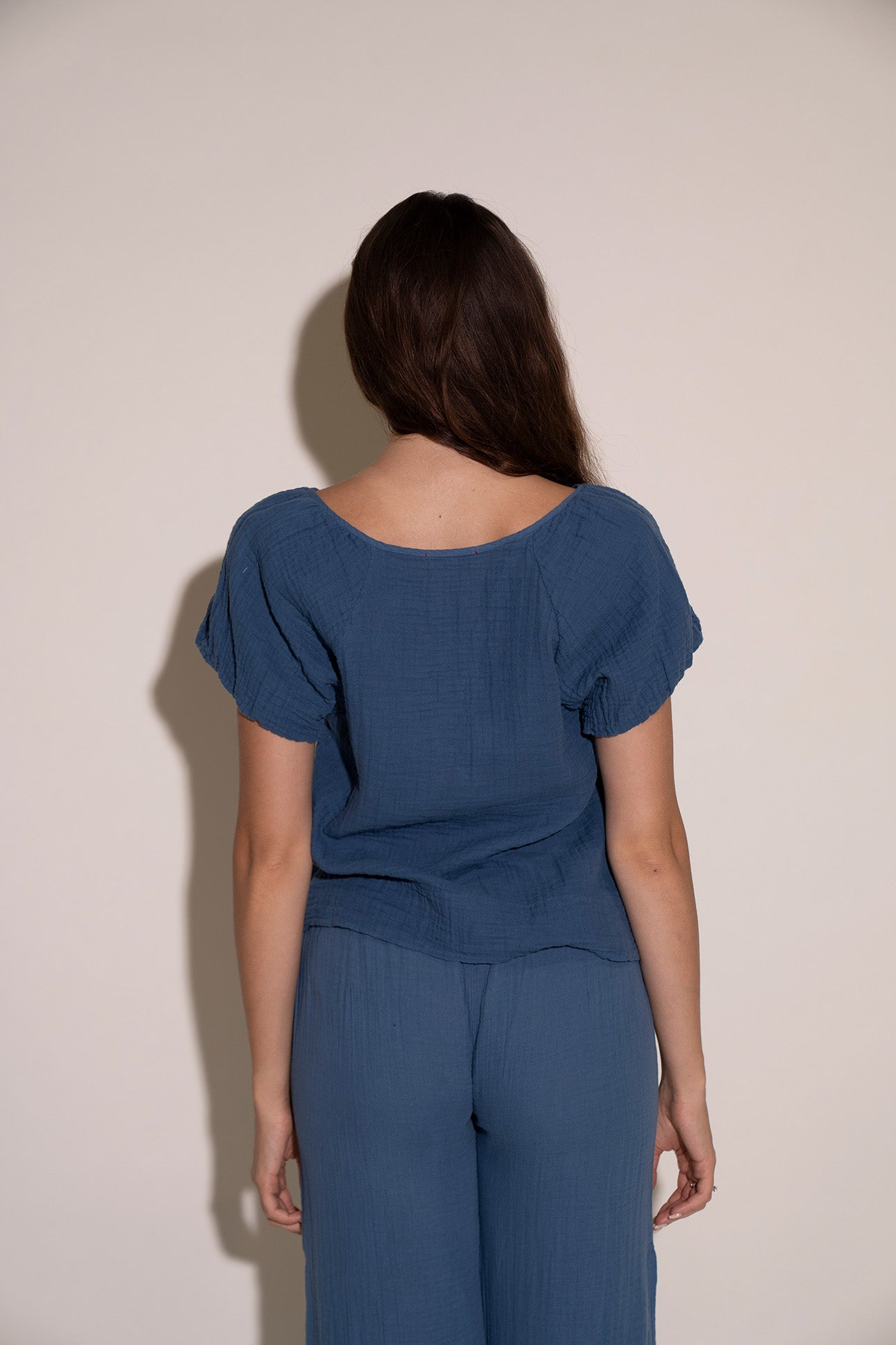 Rhonda Top - Dusty Blue