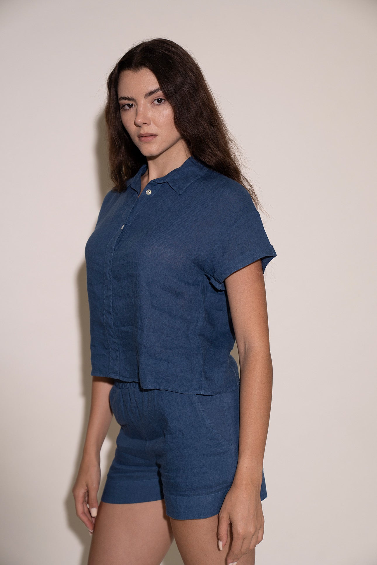 Saylor Top - Dusty Blue