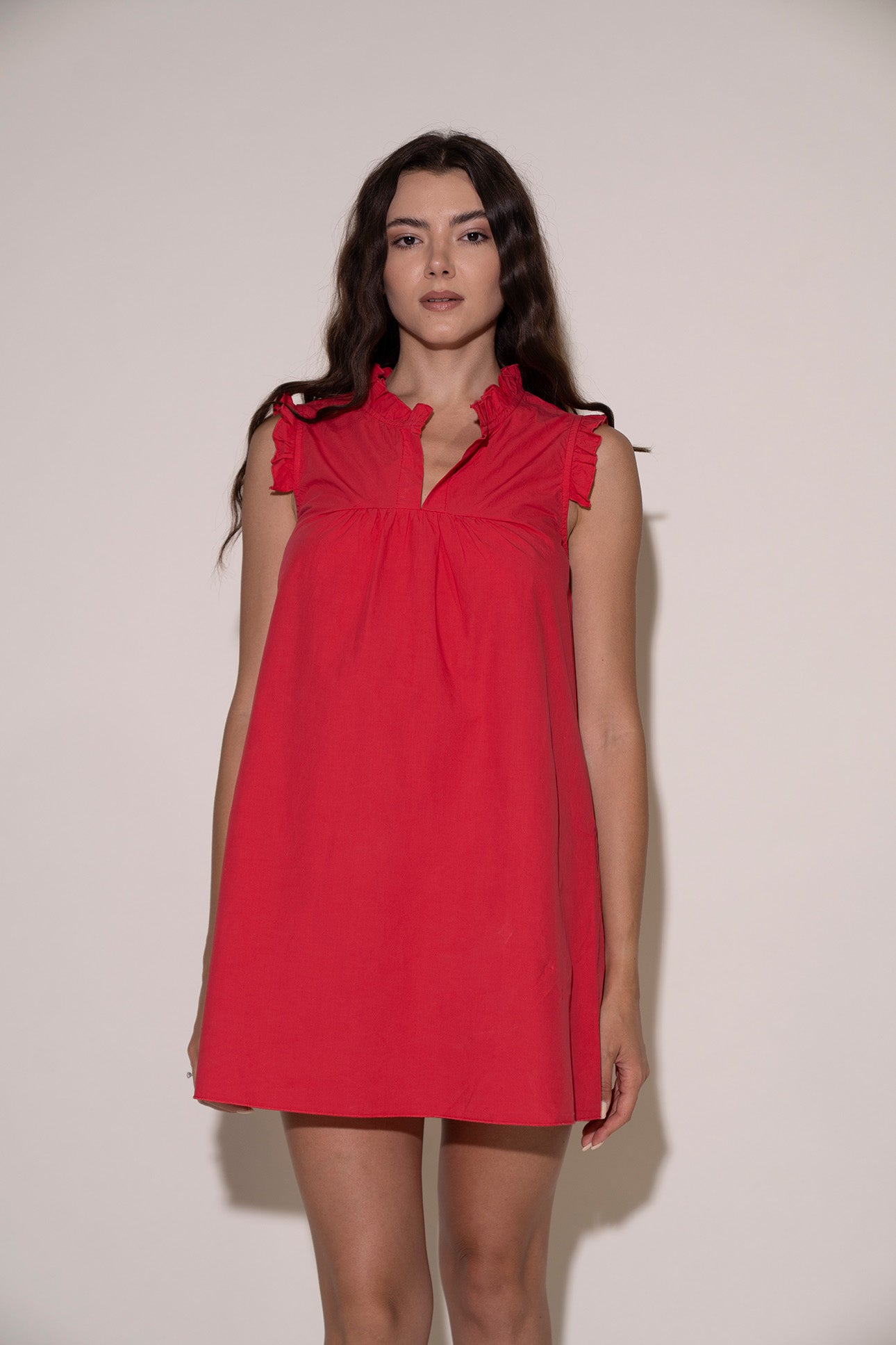 Kat Dress - Stem Red