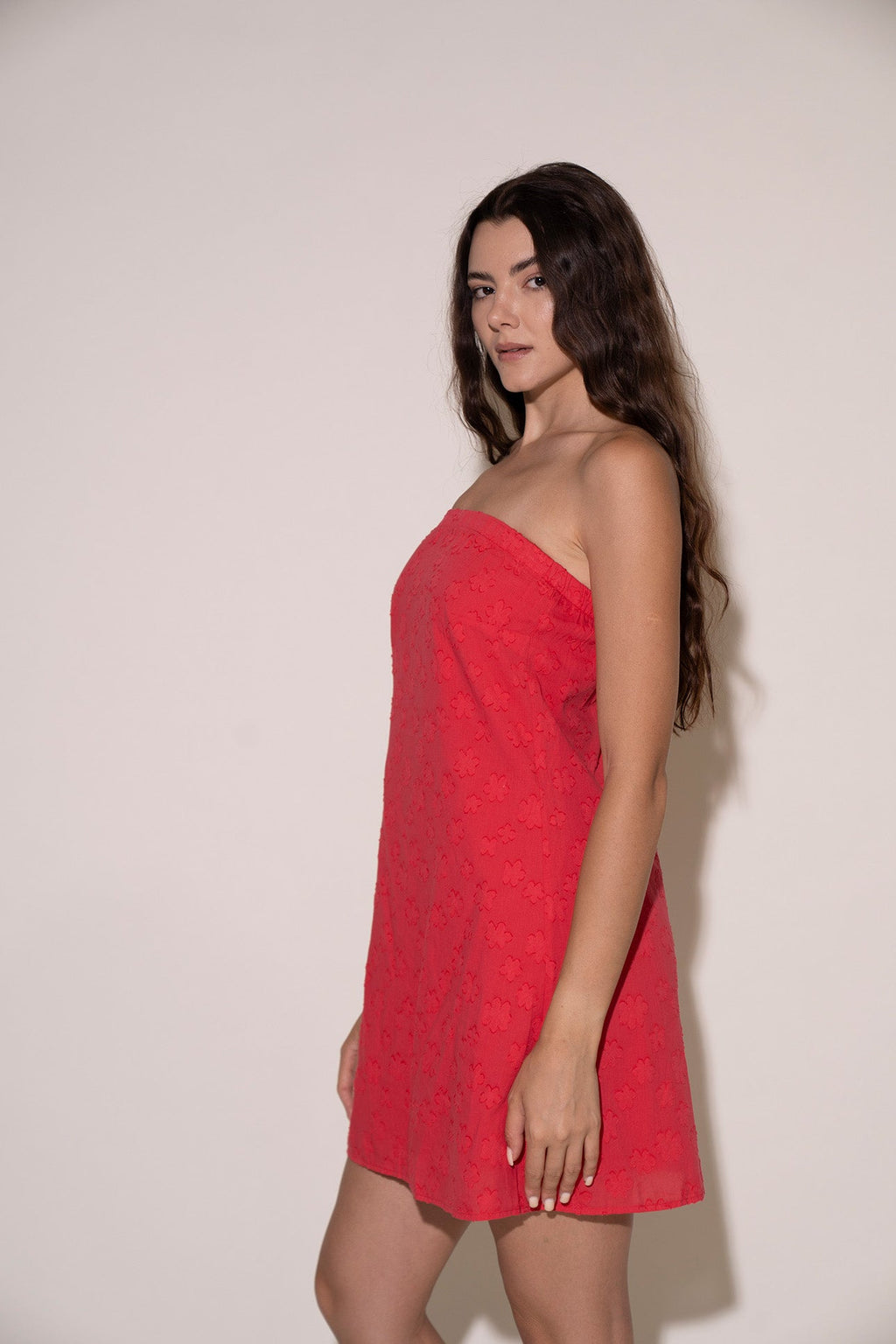 Millie Dress - Stem Red