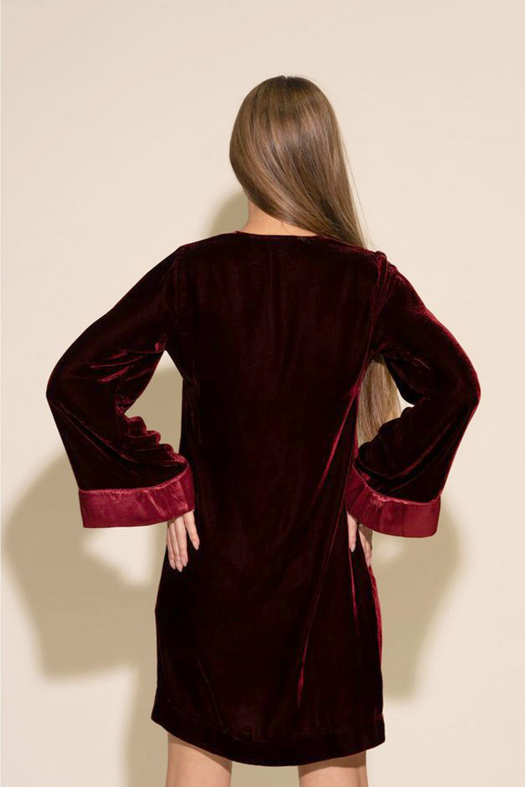 Uma Dress - Burgundy