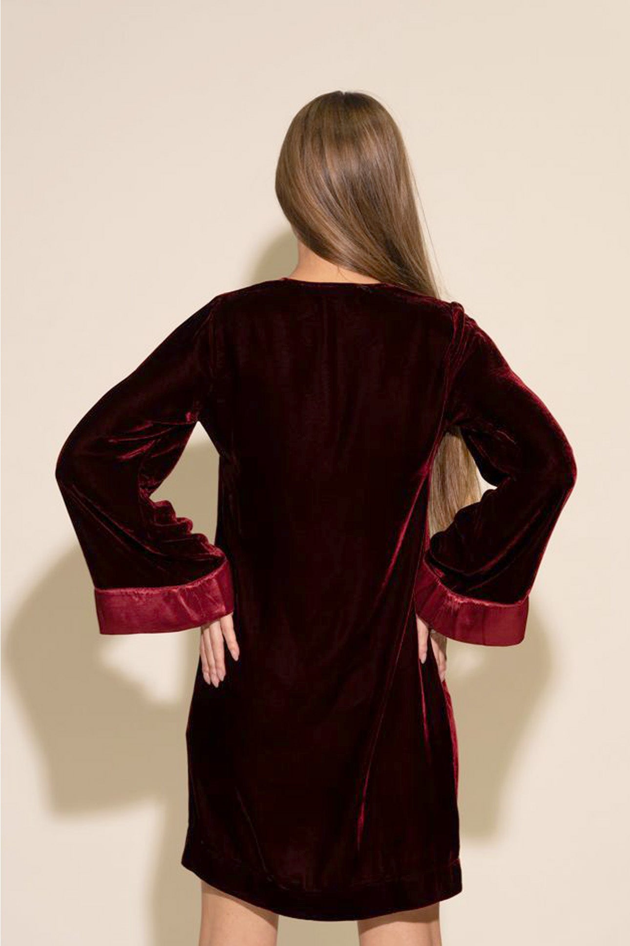 Uma Dress - Burgundy