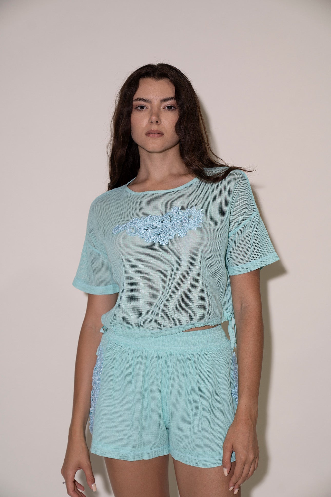 Fallon Shorts - Aqua