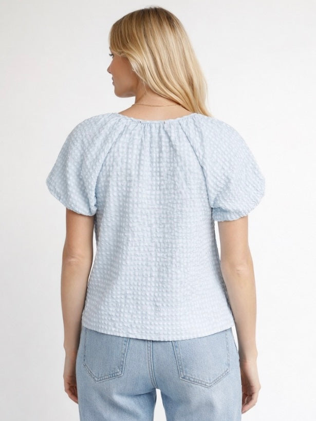 Donna Top - Blue/White