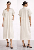 Elaine Dress - Oatmeal/Oat