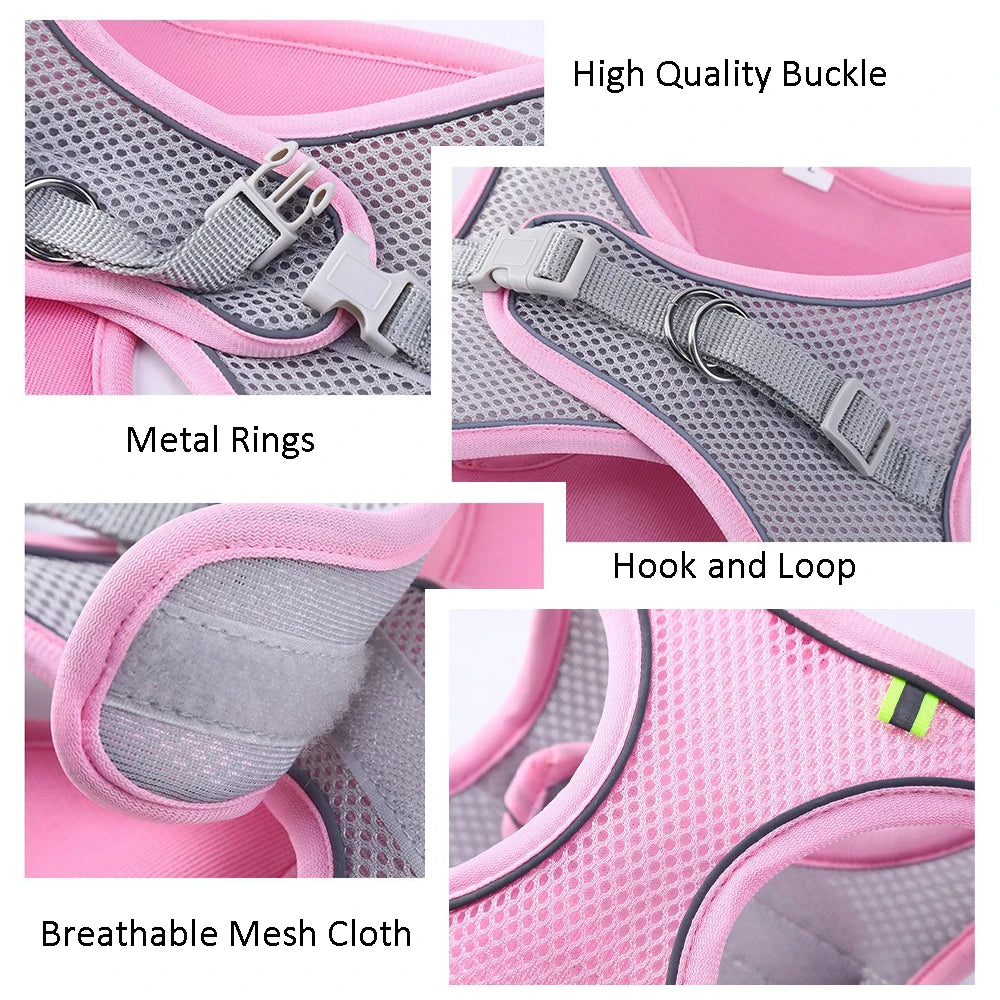 Pet Harness Vest And Leash Set