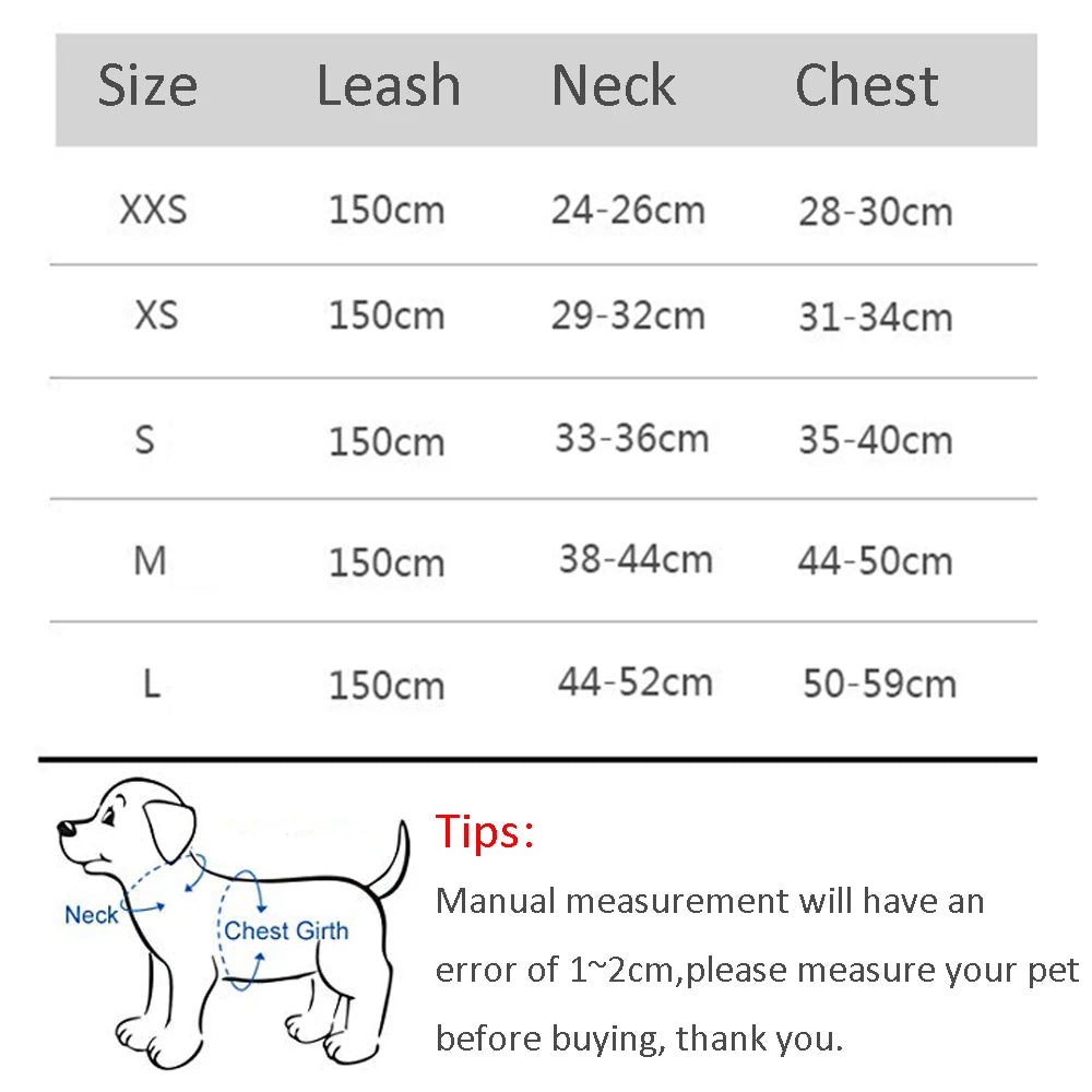 Pet Harness Vest And Leash Set