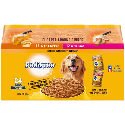 Chopped Ground Dinner Wet Dog Food