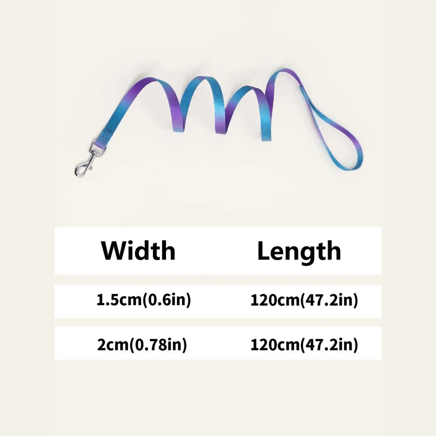 Adjustable Leash In Vibrant Colors