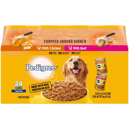 Chopped Ground Dinner Wet Dog Food